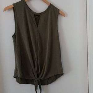Olive green top